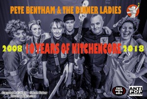 Pete Bentham and the Dinner Ladies - 10 Years Of Kitchencore Banner